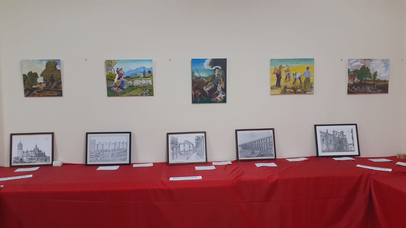 Parte de la exposición de Anselmo Izquierdo Yusta