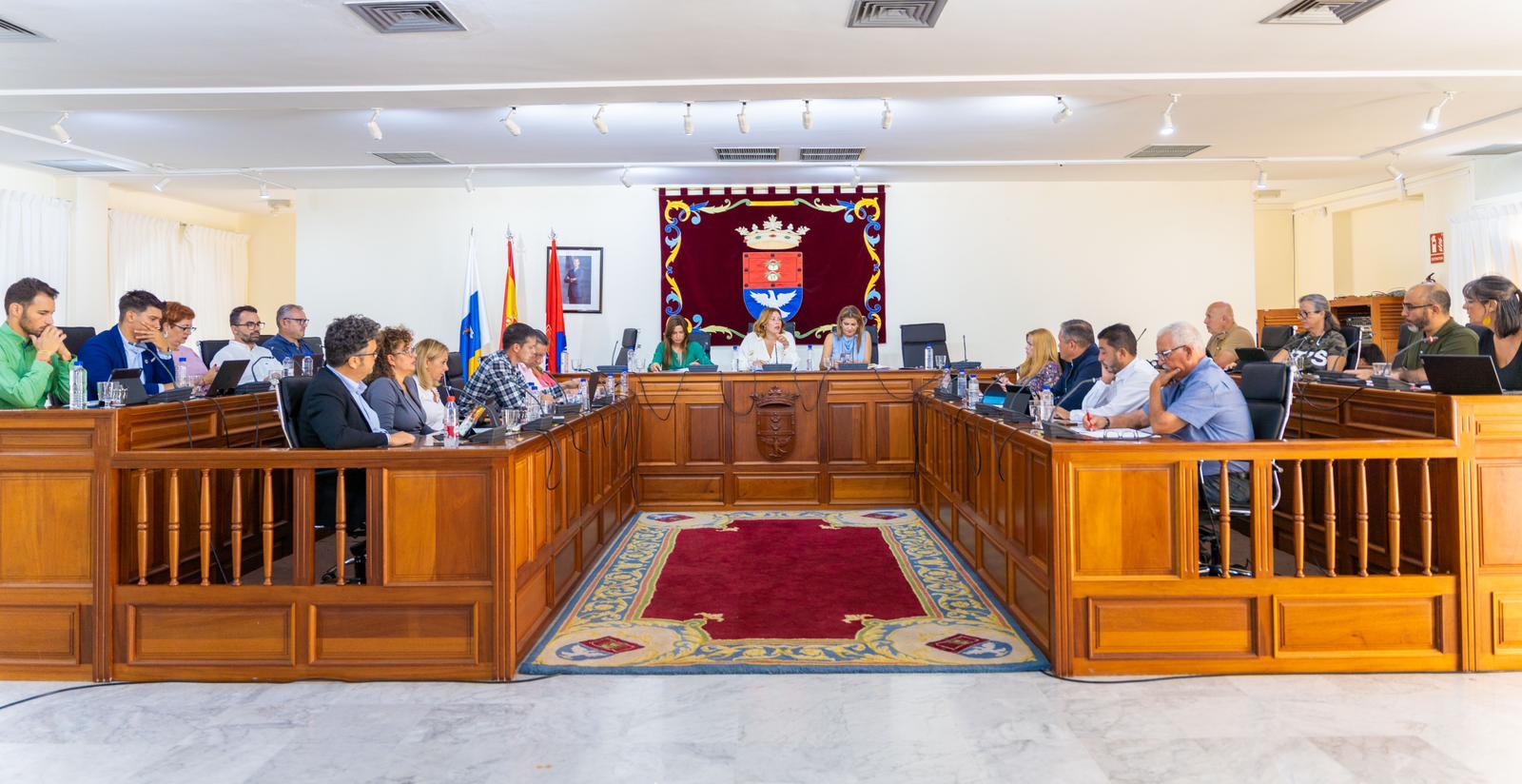 Imagen de archivo del Pleno de septiembre en Arrecife.