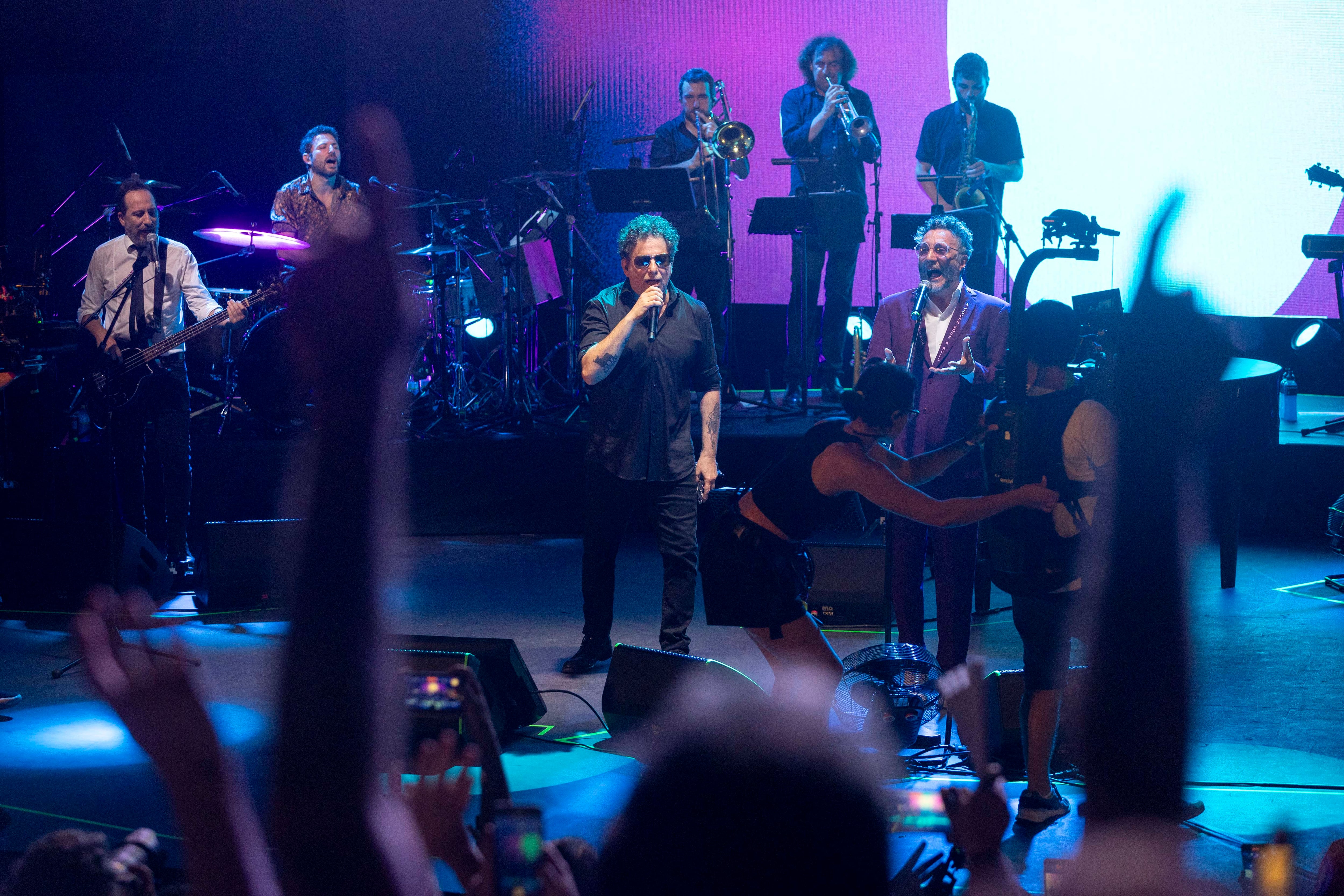 Fito Páez y Andrés Calamaro en La Mar de Músicas de Cartagena 2023.