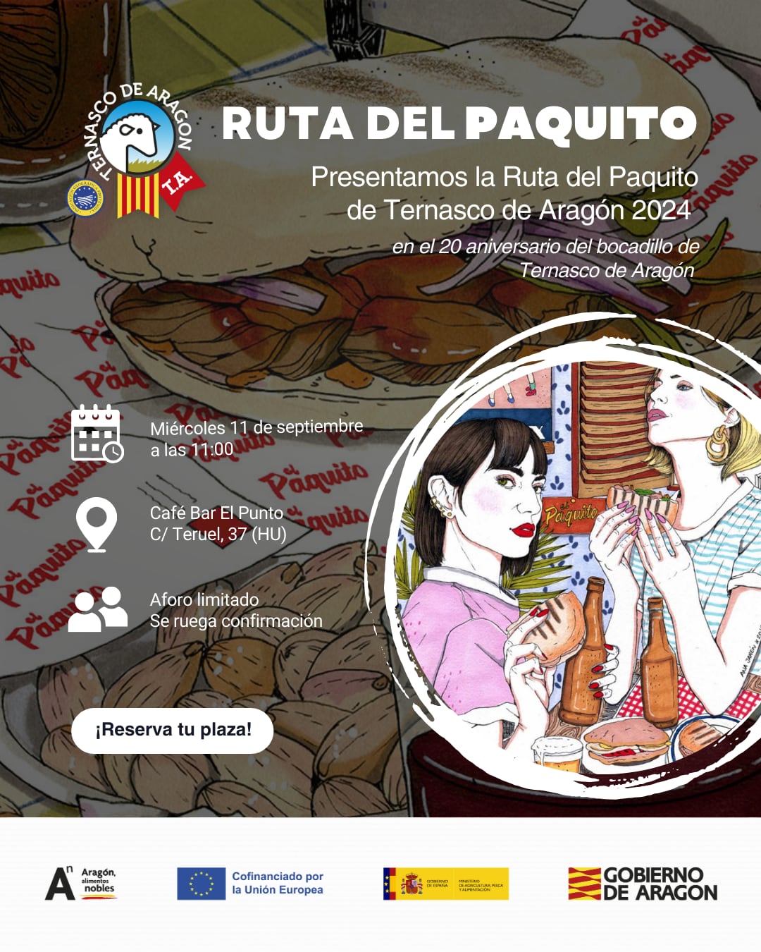 Cartel anunciador de la Ruta del Paquito