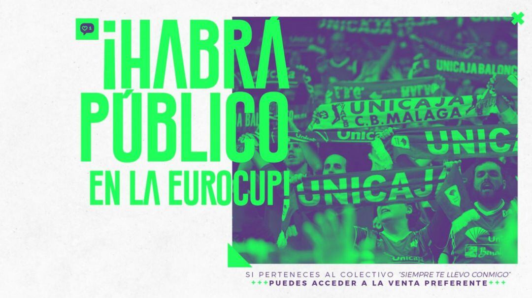 El Unicaja confirmó que el público regresará al Carpena