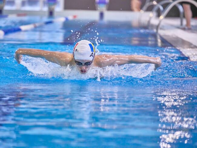 Biel Cuen durant una competició.