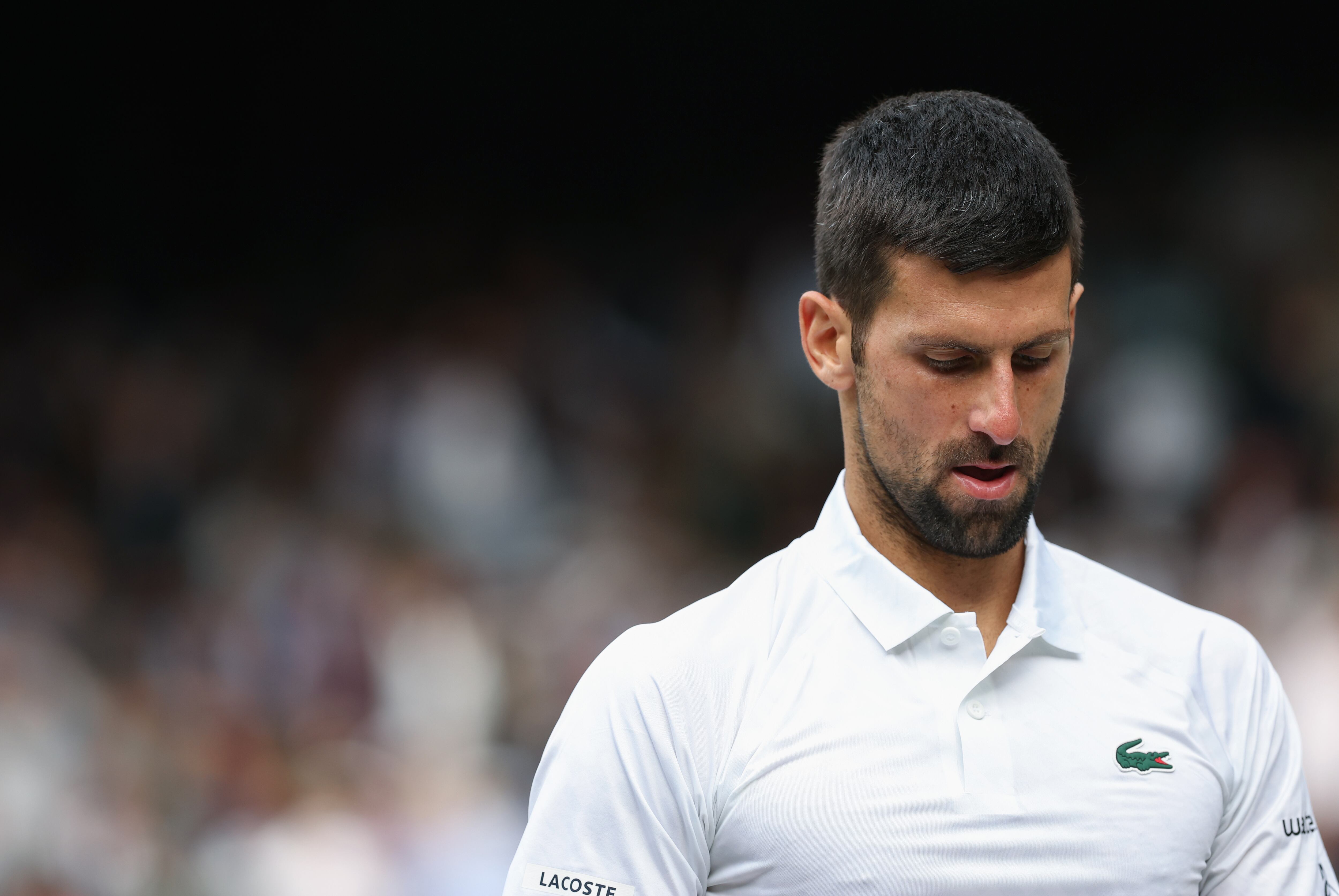 Djokovic durante la final de Wimbledon de 2023 ante Carlos Alcaraz. (Photo by Rob Newell - CameraSport via Getty Images)