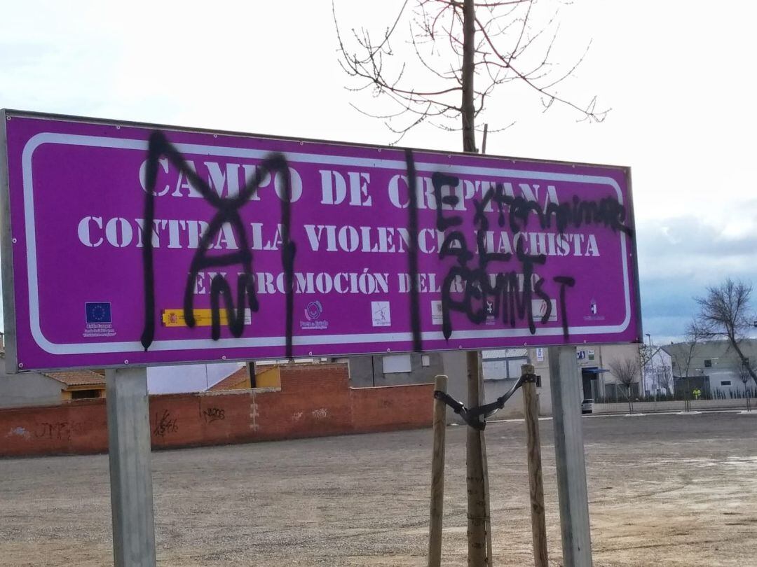 Una de las pintadas