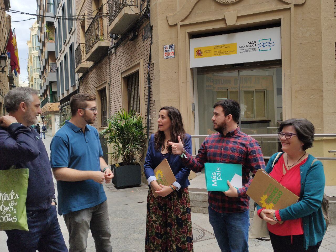 Álex Hidalgo, número dos a la Asamblea Regional, ha visitado la Oficina Técnica del Mar Menor