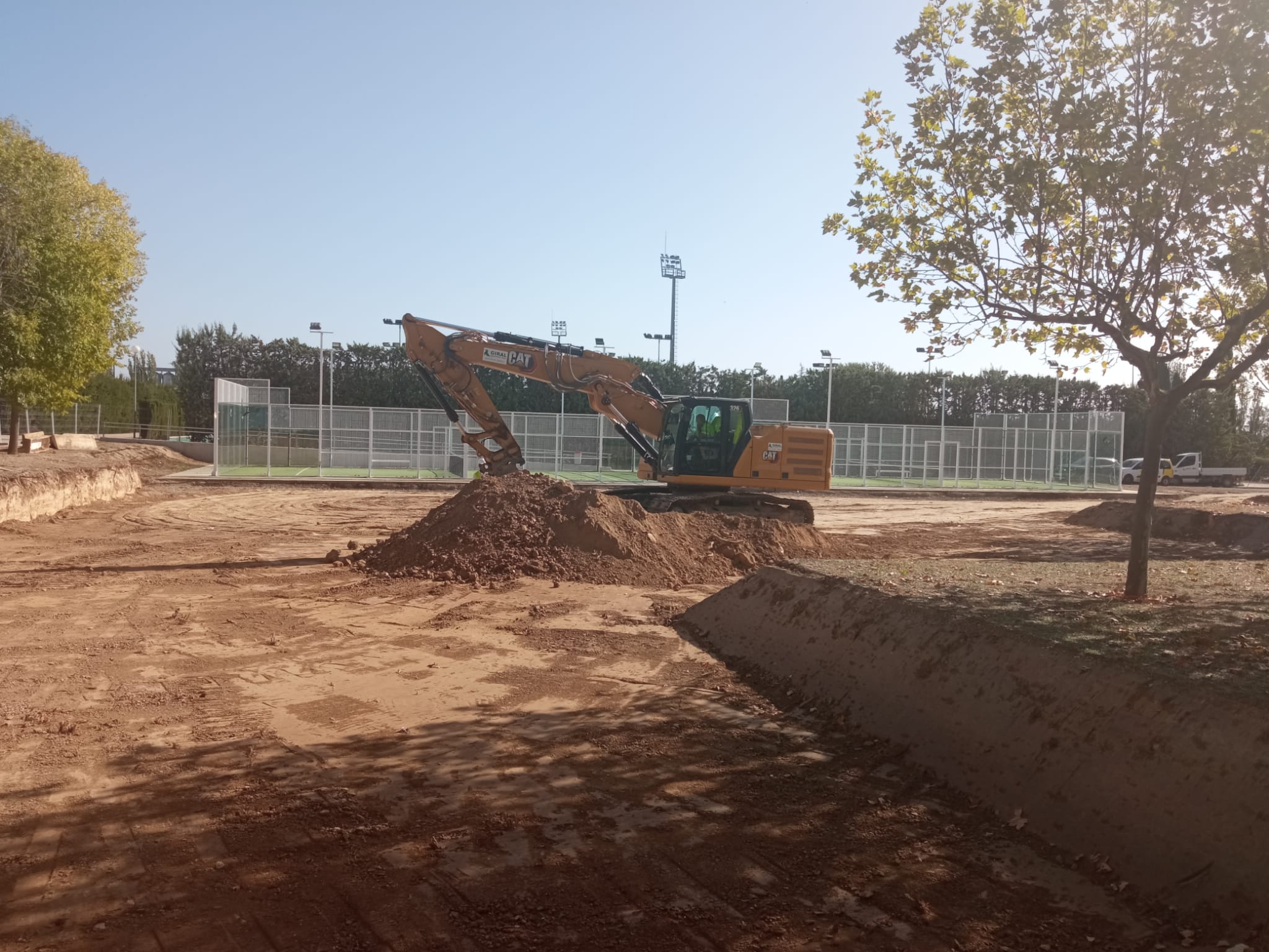 Imagen de archivo de obras en la Ciudad Deportiva