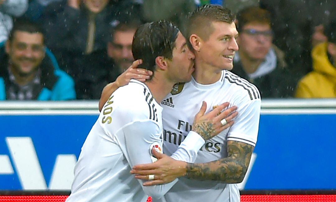 Sergio Ramos y Toni Kroos, en un partido del Real Madrid