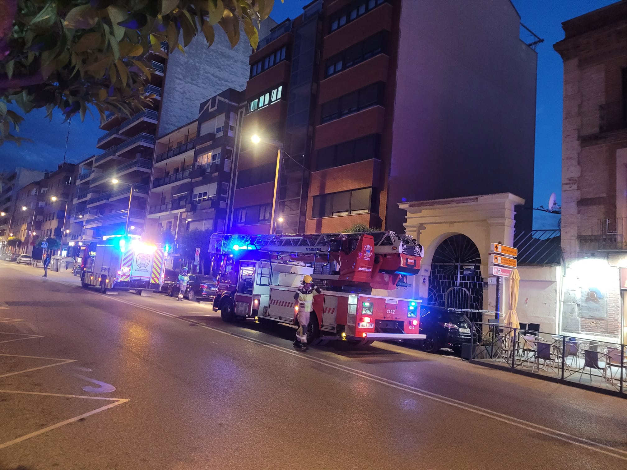 Bomberos en el IES Castilla