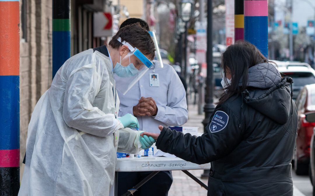 Test rápidos en Massachusetts.