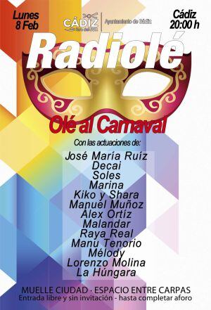 Cartel del concierto Olé al carnaval