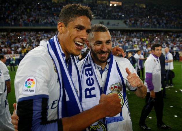 Los dos futbolistas franceses también posaron para una foto