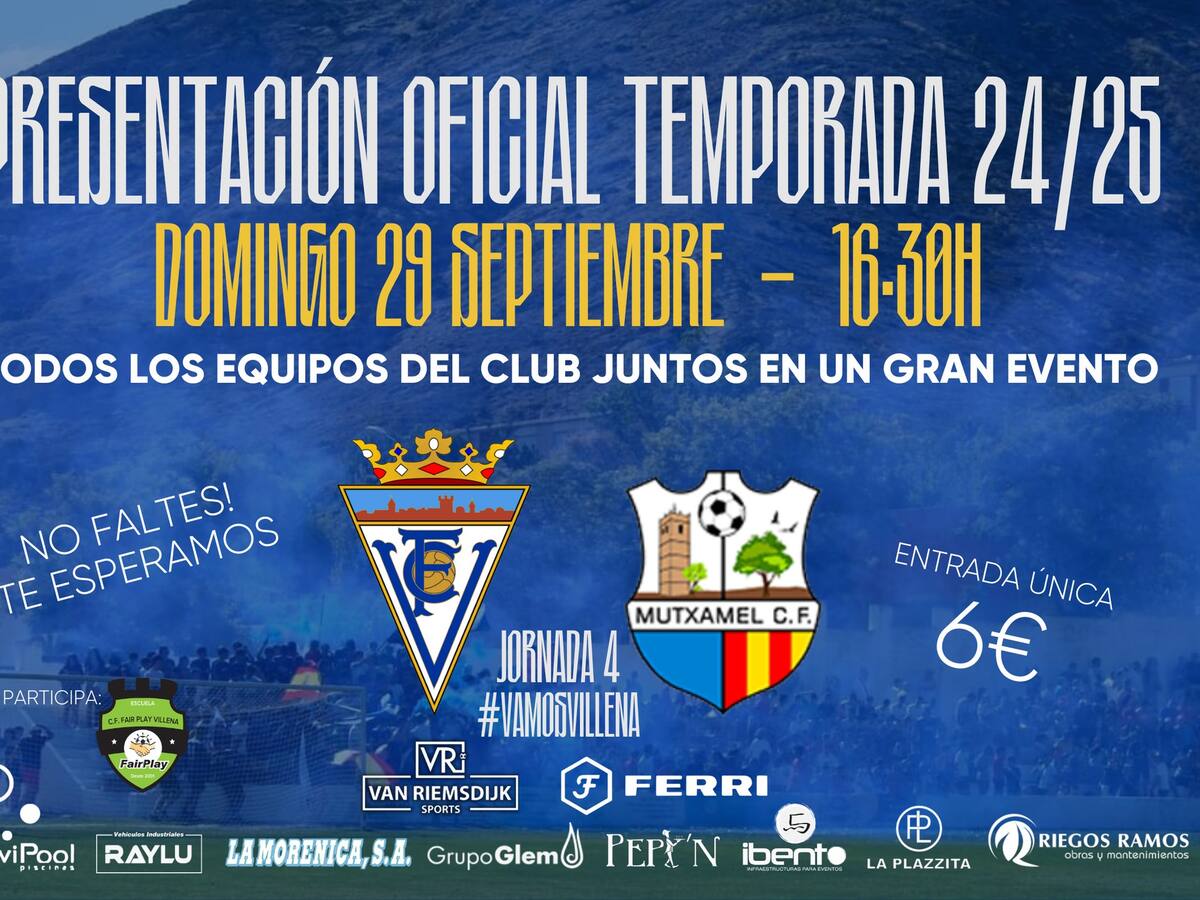 El Villena CF presenta a sus equipos el próximo domingo