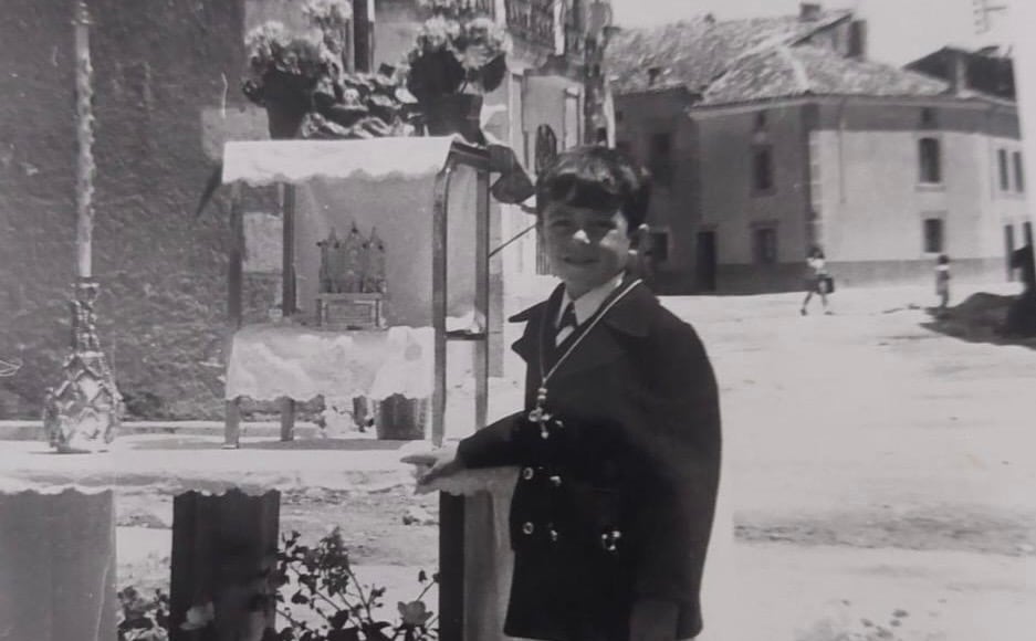 José María, en su infancia en Baños