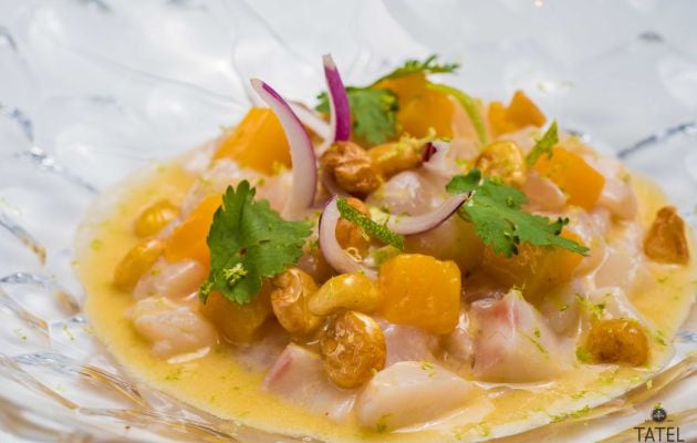 Ceviche de lubina salvaje.