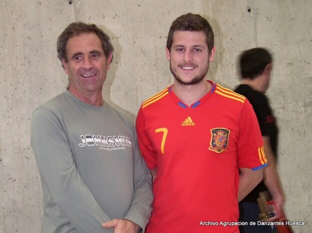 Mariano Claver junto a su hijo Javier