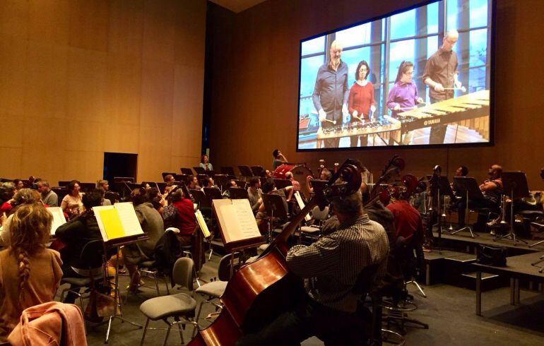 Ensayo del proyecto &#039;Mosaico de Sonidos&#039; en Tenerife. 