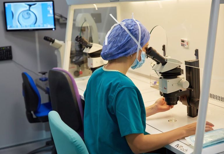 Investigadora del Instituto Vasco de Fertilidad en una imagen de archivo.