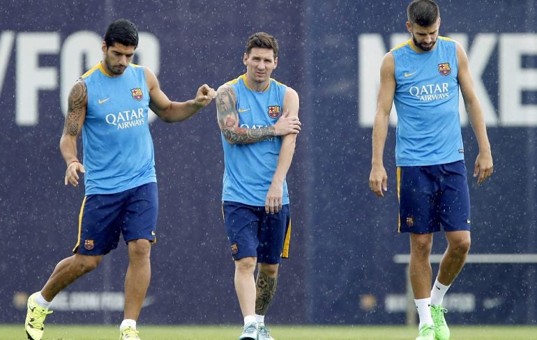 Un entrenamiento del FC Barcelona