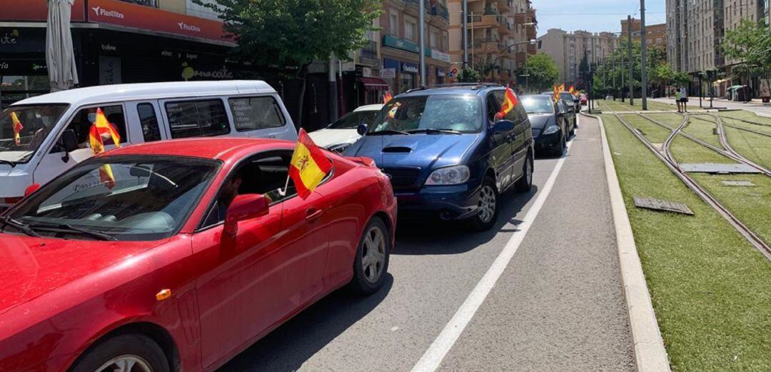 Manifestación convocada por Vox en Jaén.