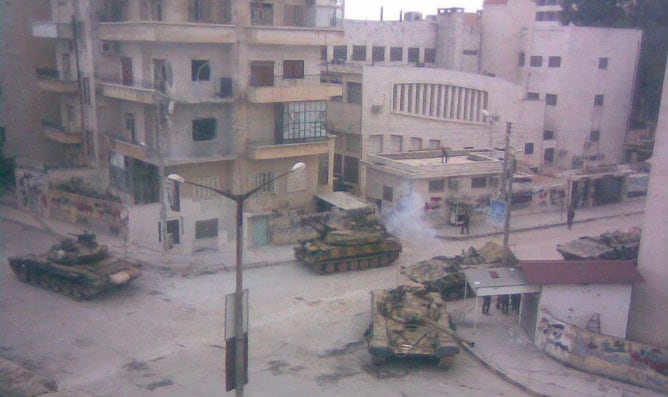 Tanques en Idlib, Siria