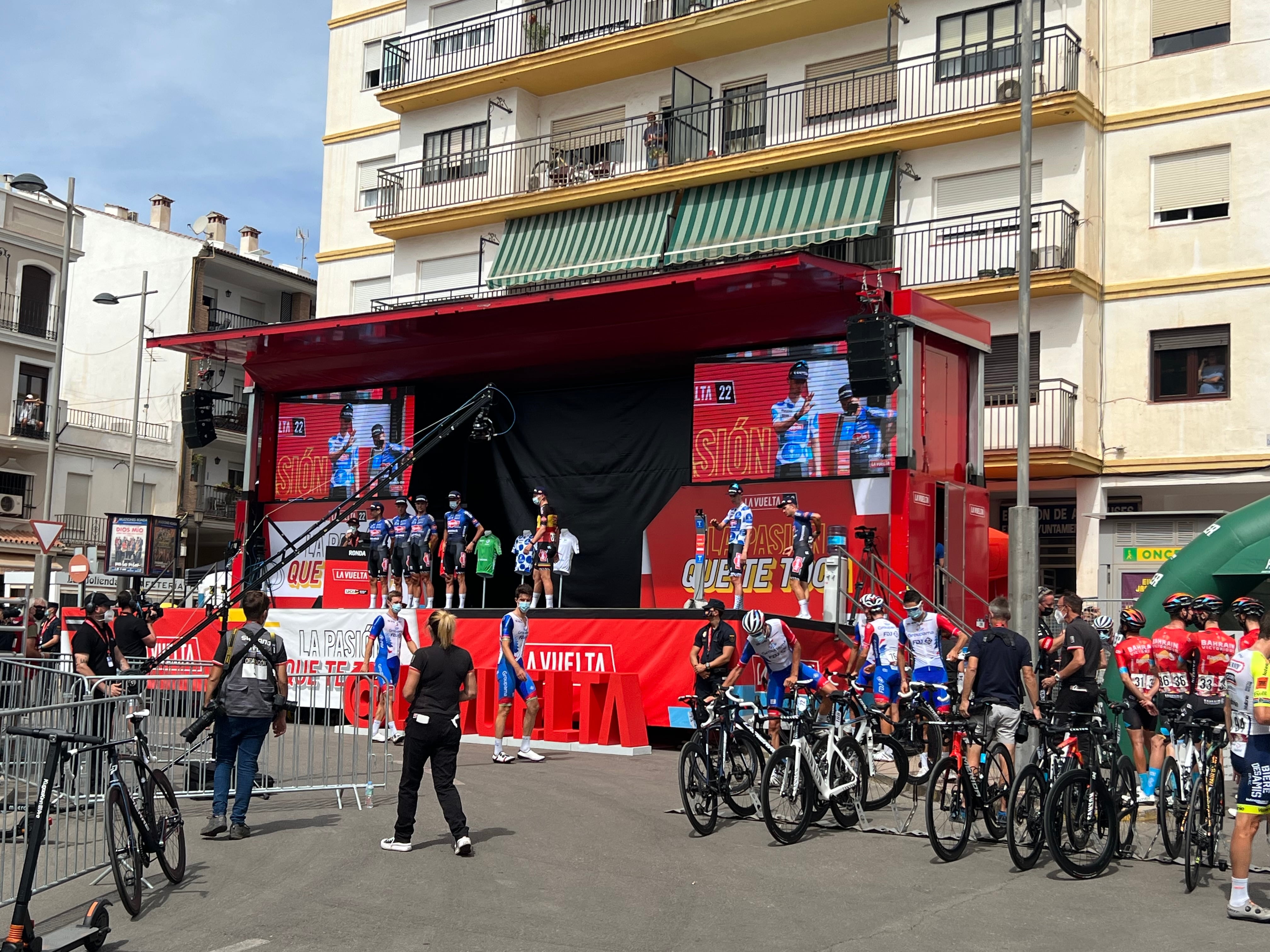 La plaza Concepción García Redondo de Ronda acogió, en 2022, una salida de etapa de &#039;La Vuelta&#039;