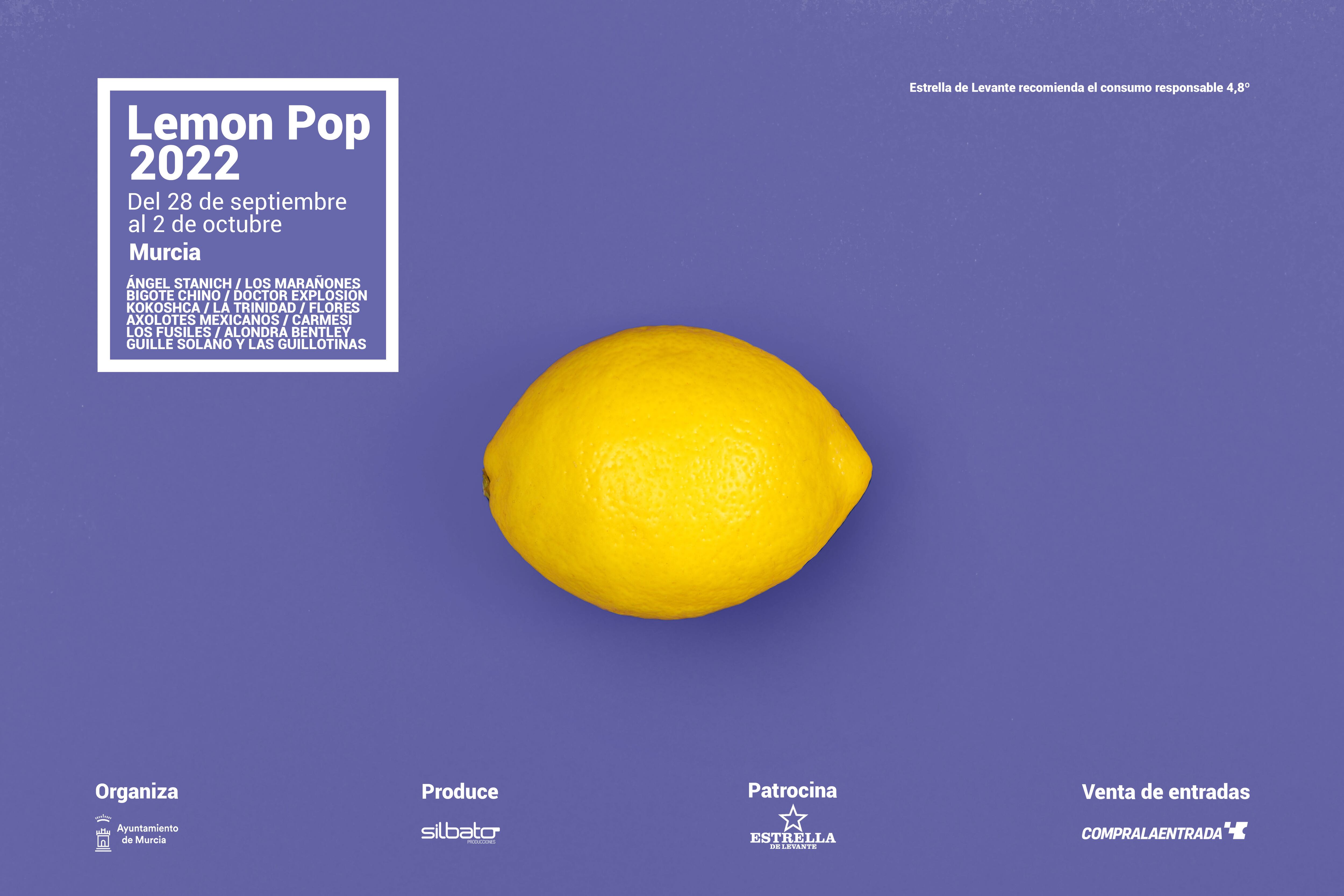 Cartel anunciador del Lemon Pop 2022