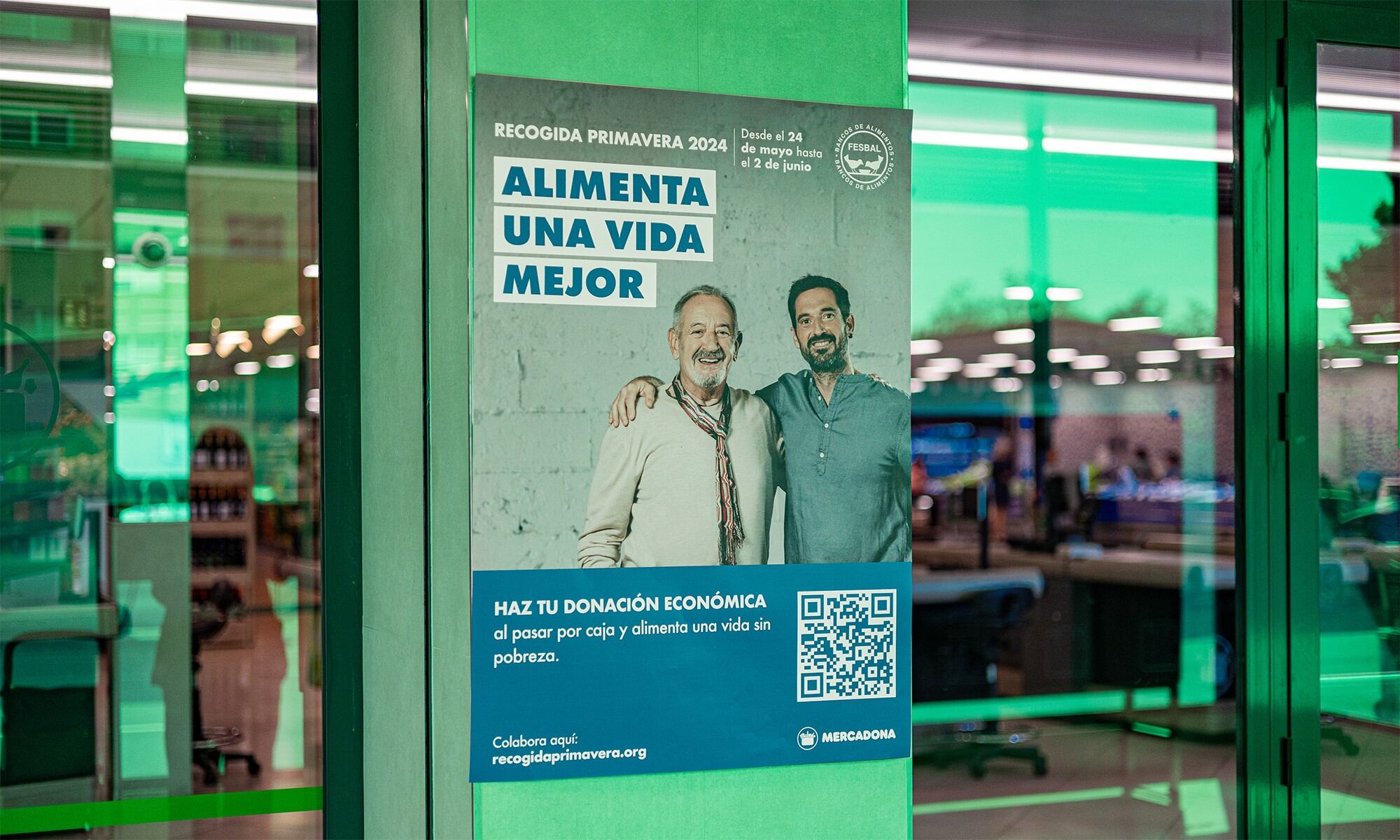 Mercadona colabora con la recogida de alimentos de FESBAL de primavera.