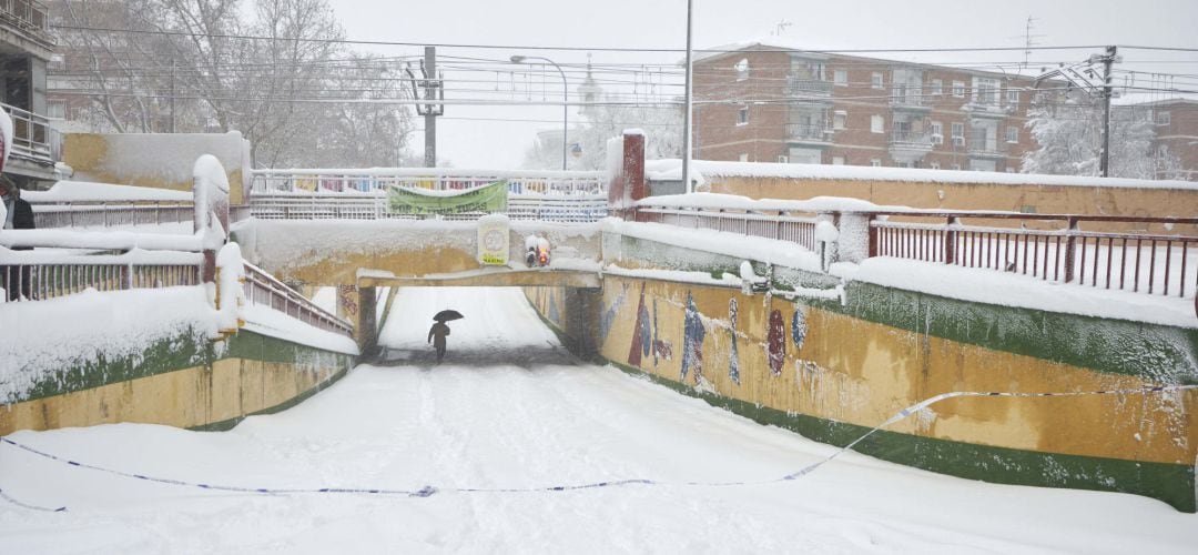 Paisaje que dejó &#039;Filomena&#039; hace un año en Leganés