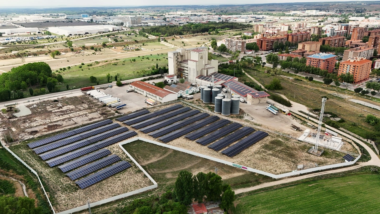 Vista aérea de los terrenos de la fábrica