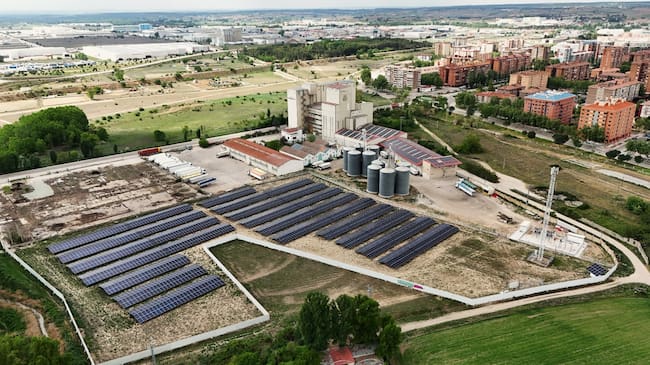 Vista aérea de los terrenos de la fábrica