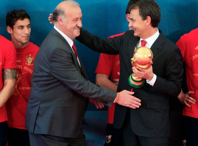 Del Bosque con José Luis Rodríguez Zapatero