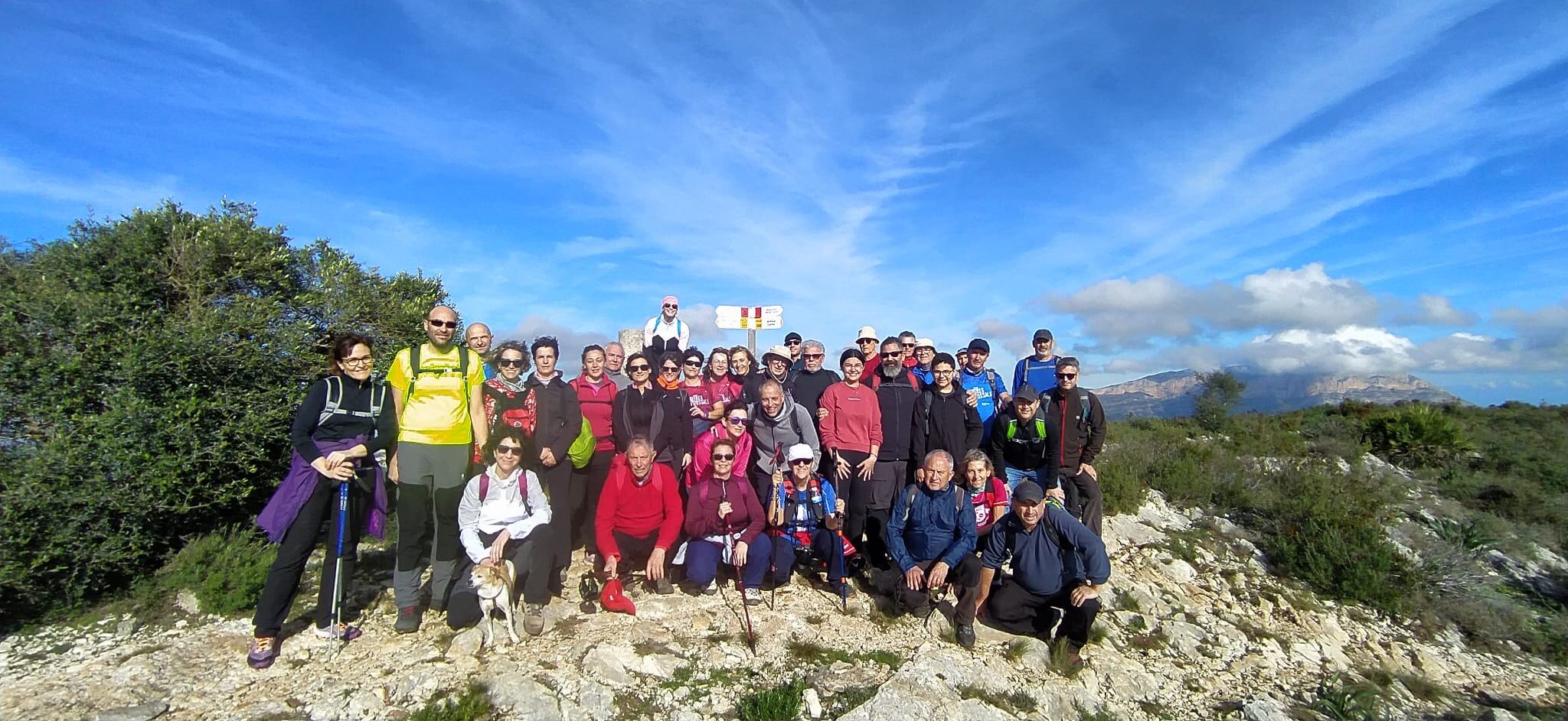 Participantes en la excursión circular Gata- Serrellars- Gata.