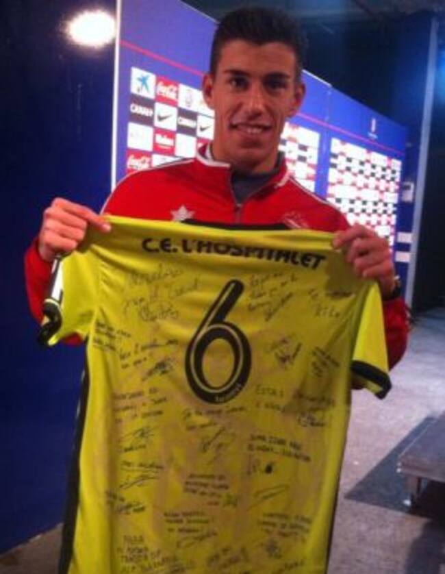 El jugador de L'Hospitalet Rubén Alcaraz.