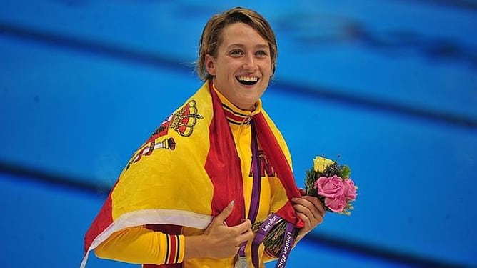 La española fue la estrella de la representación española en los Juegos Olímpicos con sus dos medallas de plata en los 200 metros mariposa y 800 libres