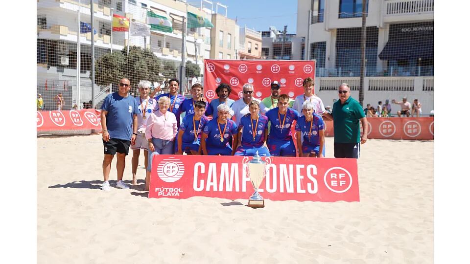 Playas de San Javier se proclama vencedor del Campeonato de España de Fútbol Playa en categoría juvenil