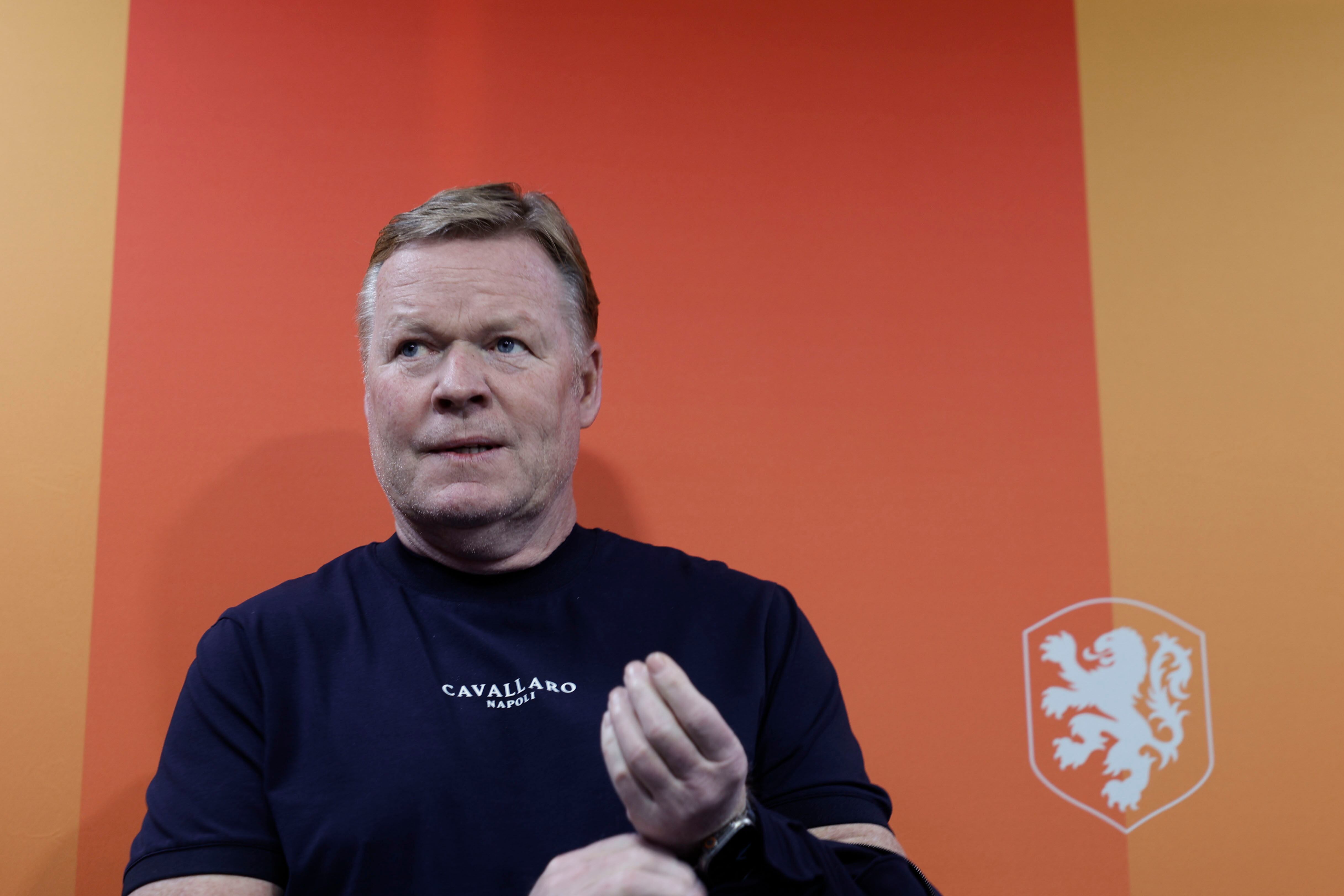 Ronald Koeman, en la rueda de prensa previa al España-Países Bajos