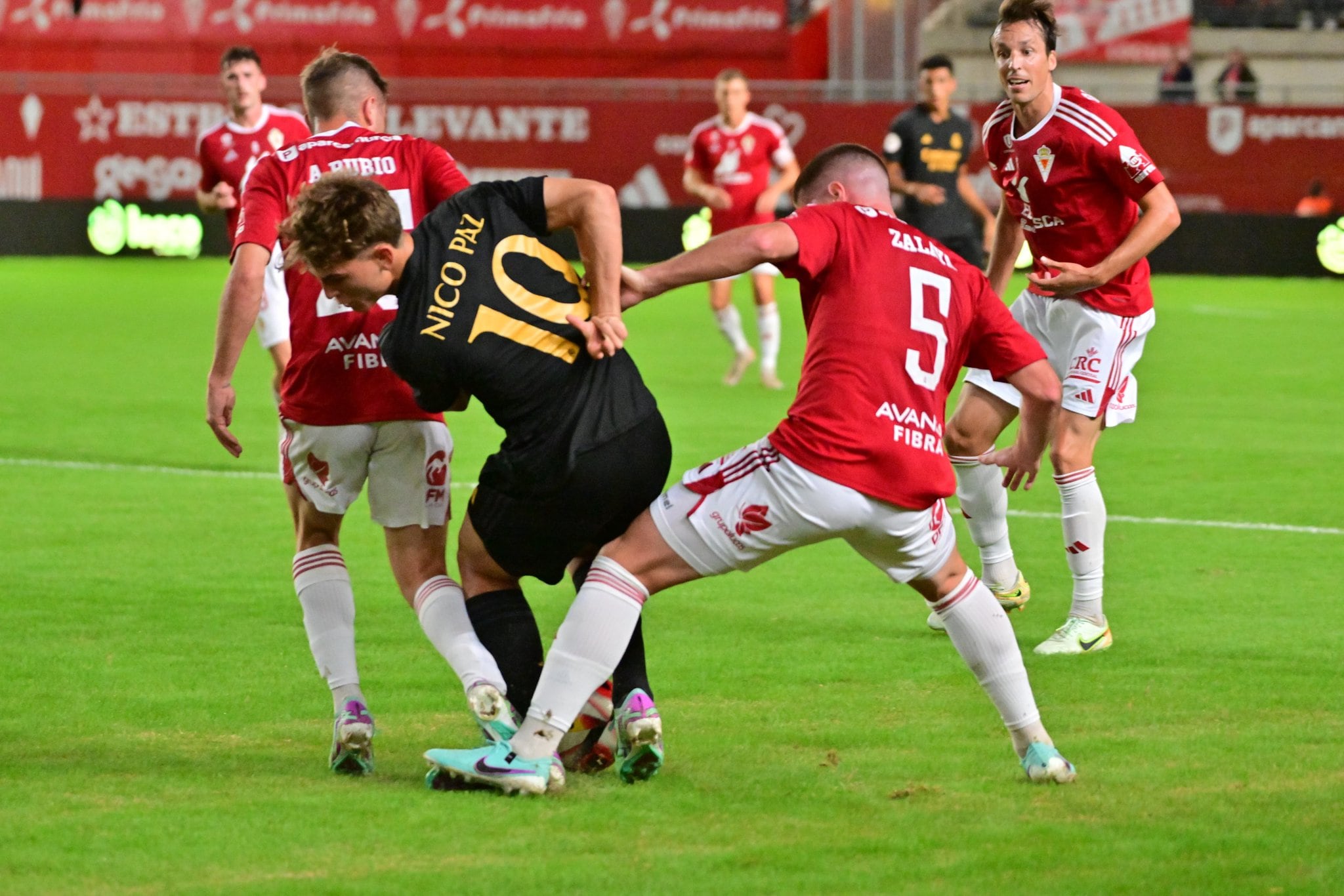 Momento del Real Murcia-Real Madrid Castilla