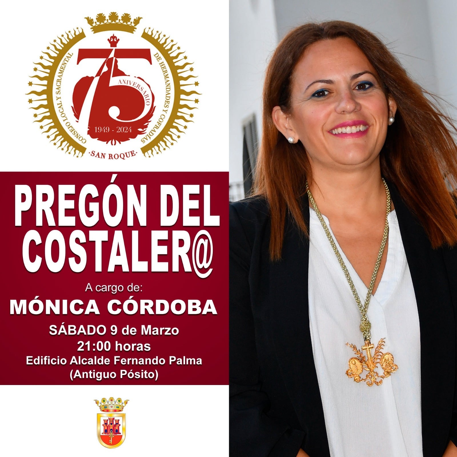 Mónica Córdoba, pregonera del Costalero.