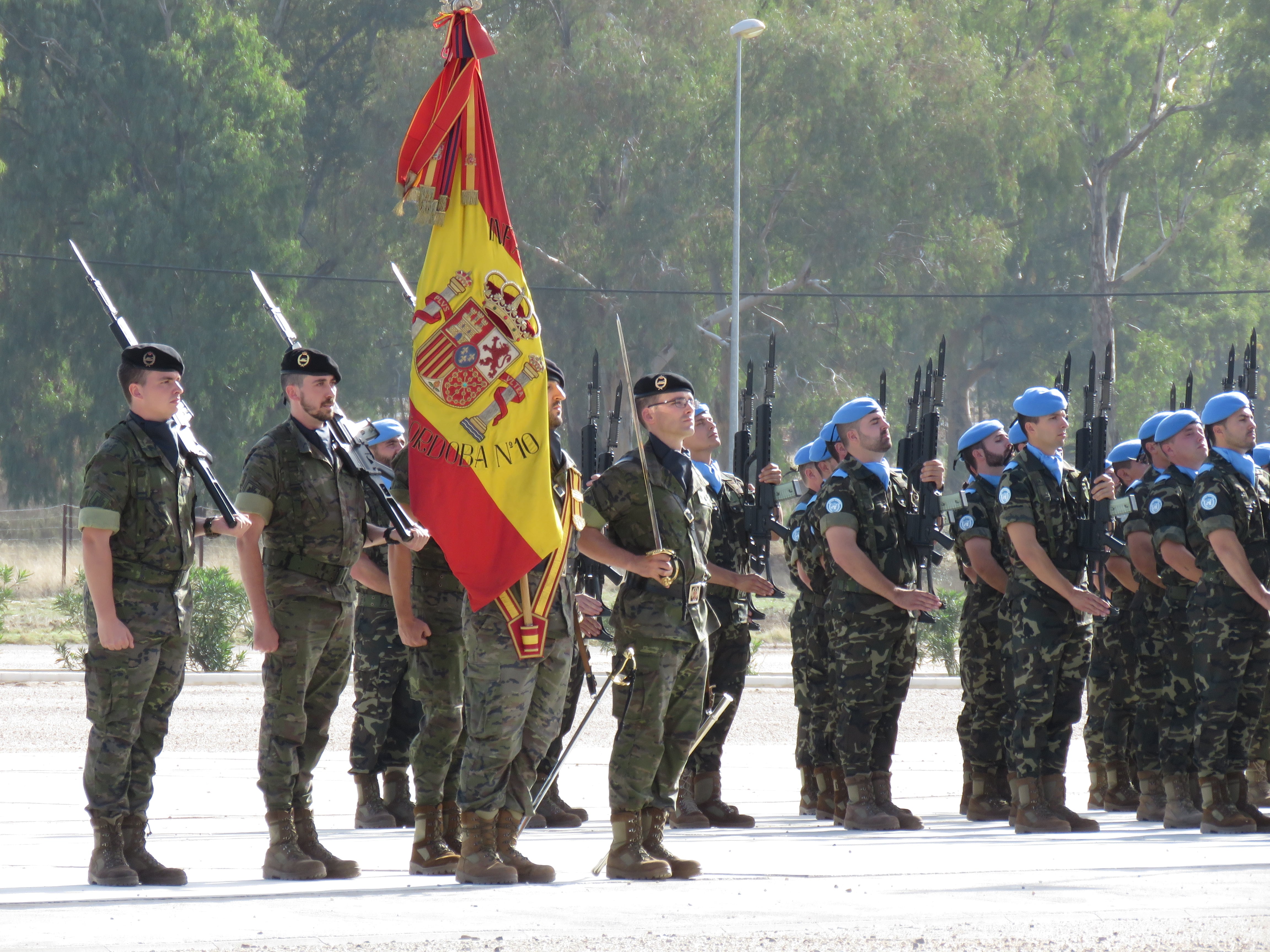 Militares del Regimiento Córdoba 10 de Cerro Muriano. (Foto de archivo)