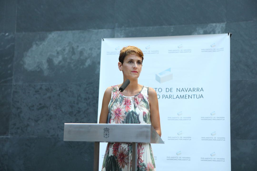 La presidenta de Navarra, María Chivite.