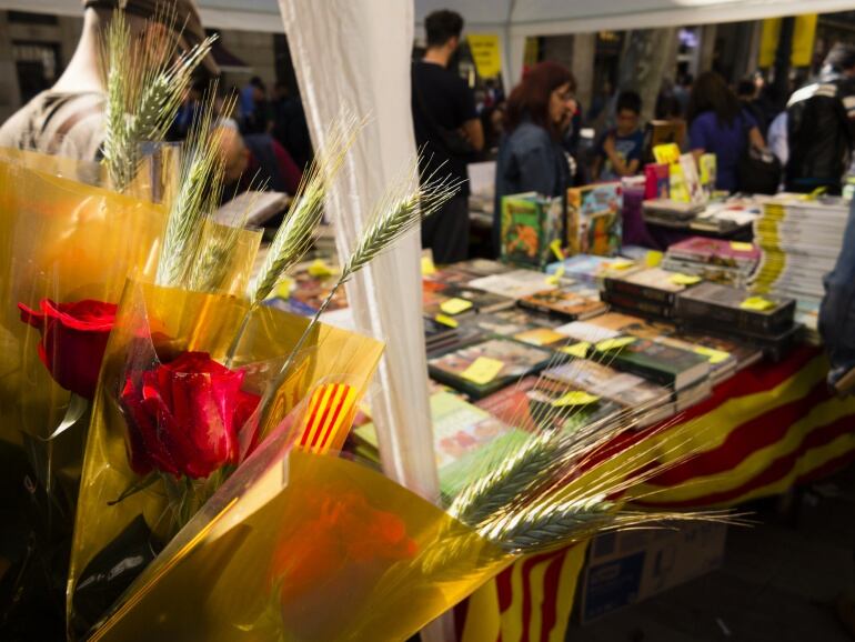 Una librería el día de Sant Jordi