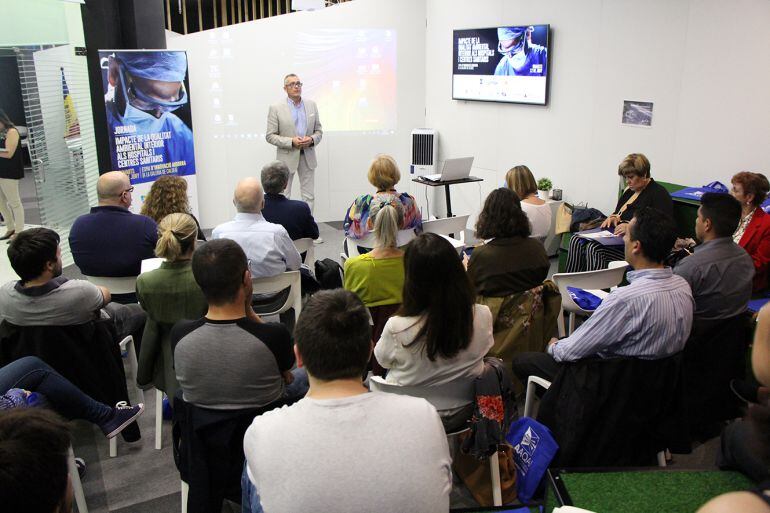 Un moment de la jornada sobre la Qualitat Ambiental en interiors
