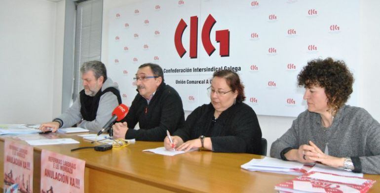 Rueda de prensa de la CIG