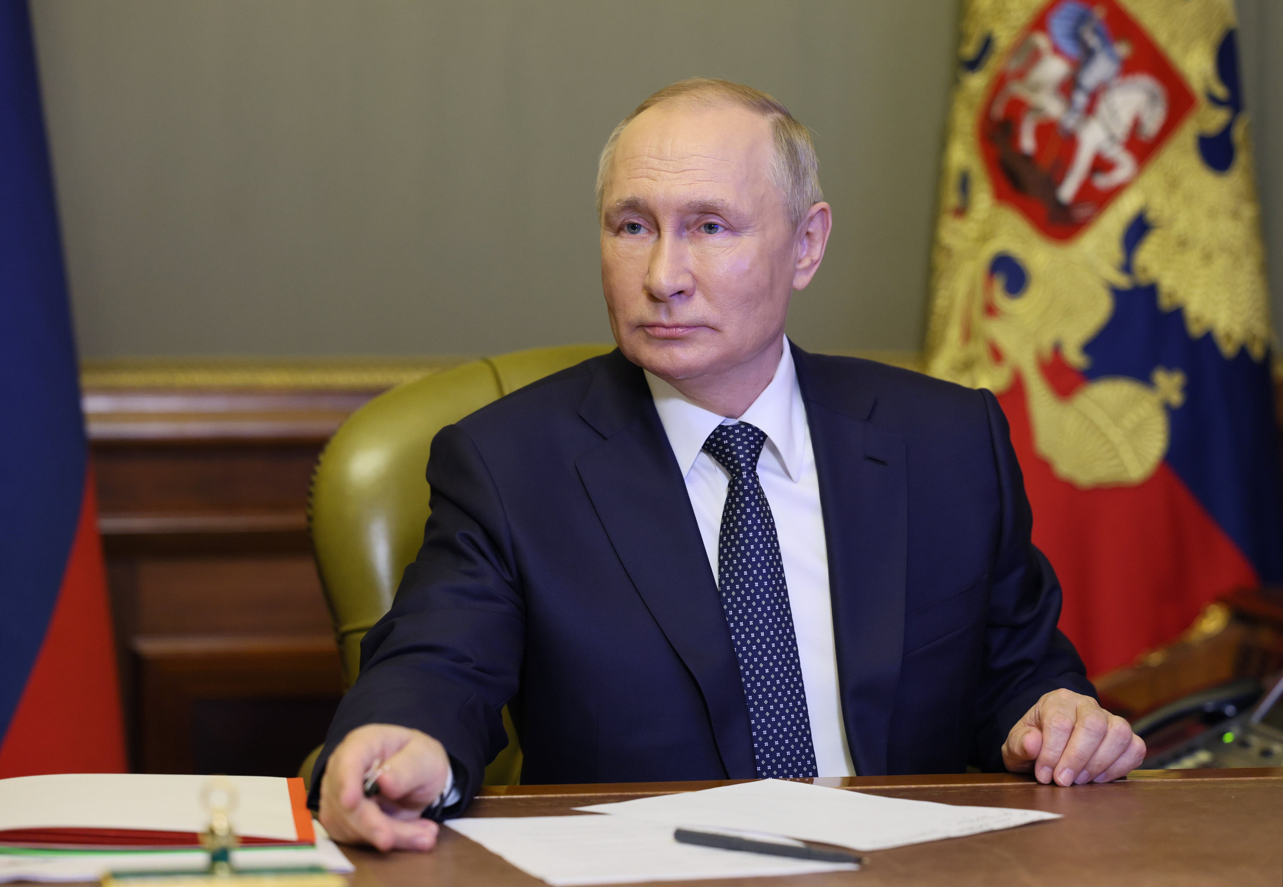 El presidente de Rusia, Vladimir Putin, este lunes.