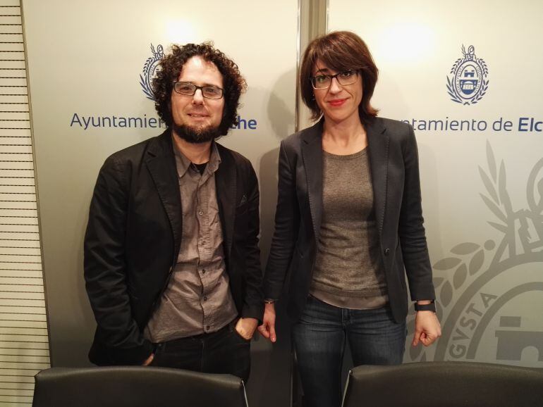 Los concejales de Cultura de Alicante y Elche, Dani Simó y Patricia Maciá