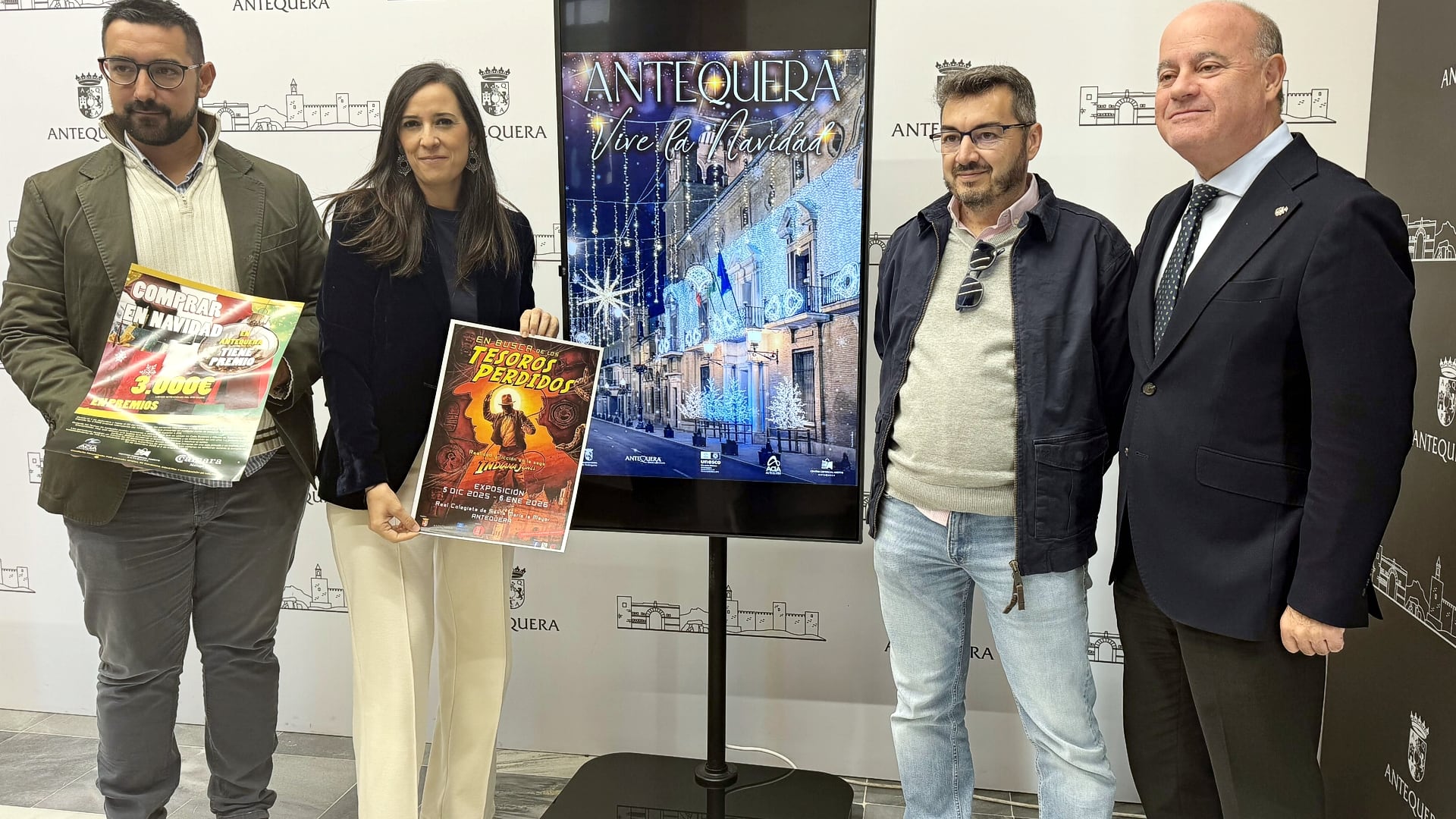 Presentación de la campaña comercial de Navidad de Antequera