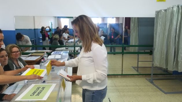 María Dolores Corujo (PSOE), presidenta electa del Cabildo de Lanzarote.