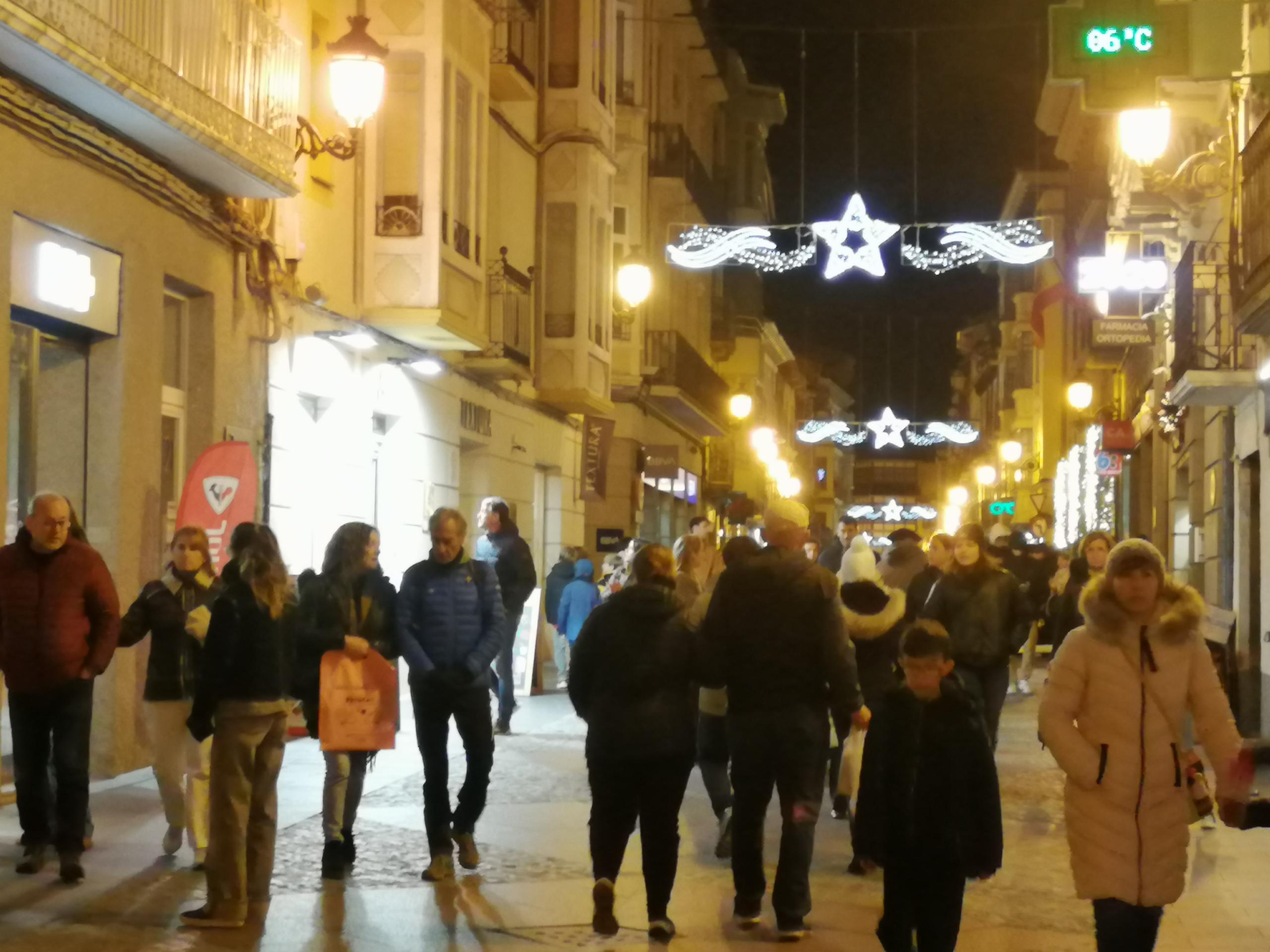 Calle Mayor de Jaca esta Navidad