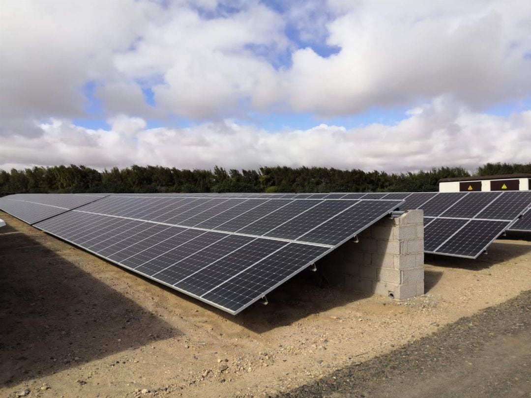 Campo de placas fotovoltaicas - Archivo.