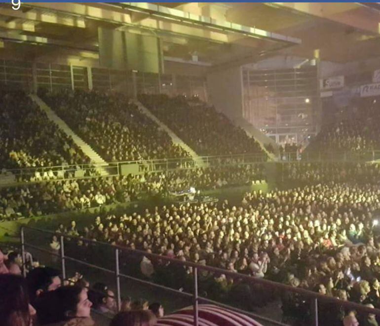 Imagen del Pabellón durante el concierto de Ara Malikian